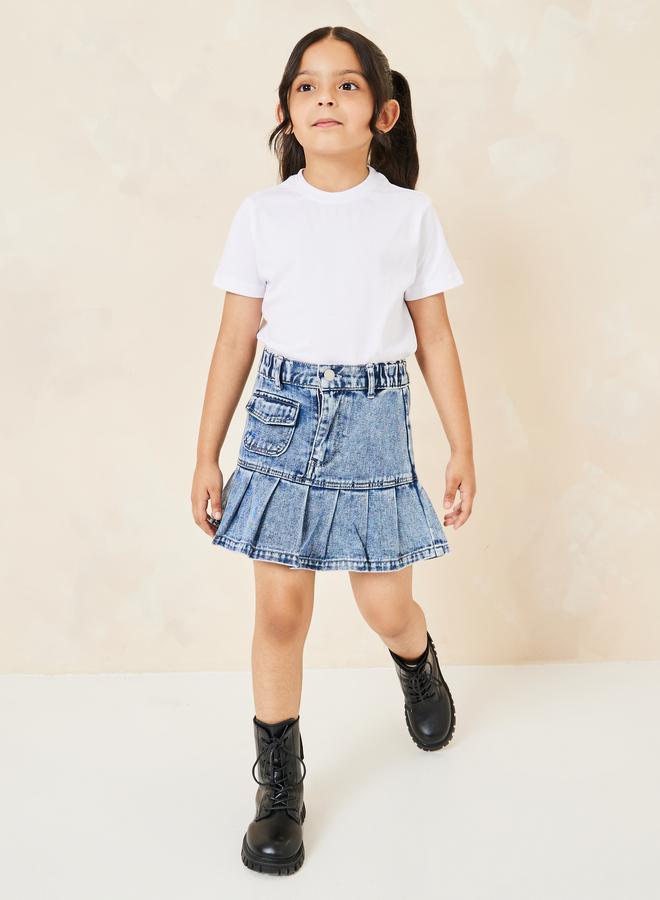 Styli Solid Cotton Round Neck T-Shirt - Image 2